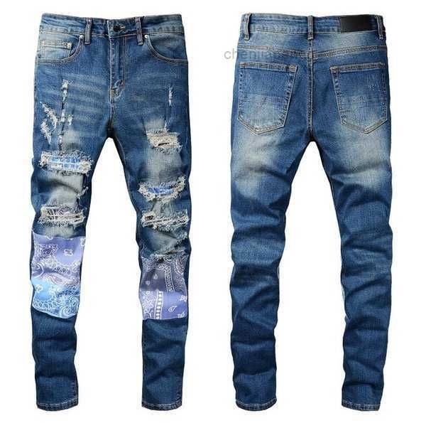 

men's jeans fashion mens cool style luxury denim pant distressed ripped biker black blue jean slim fit motorcycle size 28-40 5cbt qahd