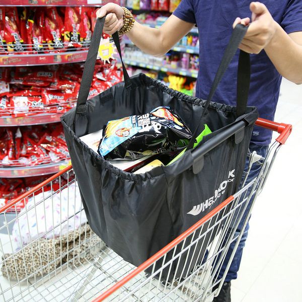

shopping bags foldable shopping bag reusable tote bags supermarket trolley cart portable grocery shopping eco-friendly sac a main femme 2303