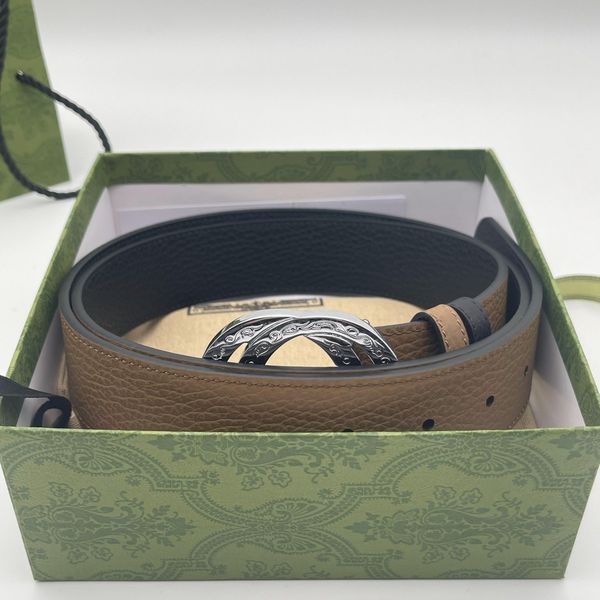 

men belt belts for women designer genuine leather belts cintura ceinture with box fashion buckle zp22, Black;brown
