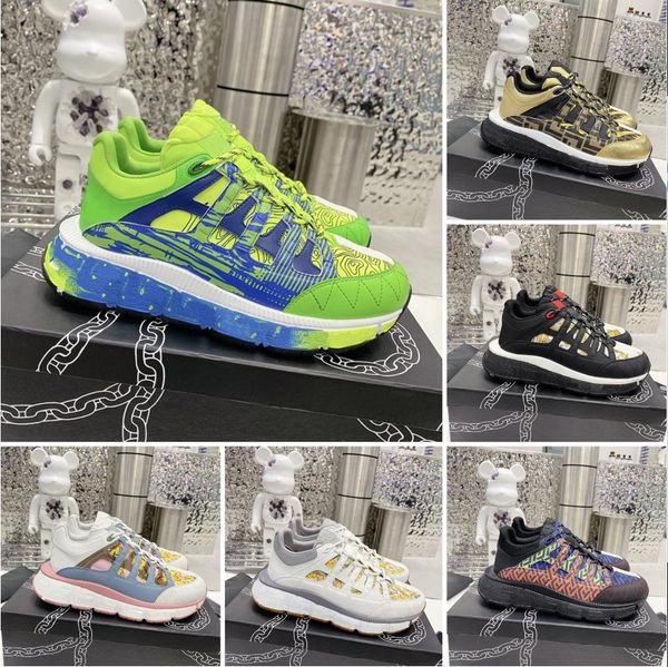 

designer italy casual shoes reflective sneakers mens women sneaker heightening shoe multi-color triple black golden print retro cowhide snea