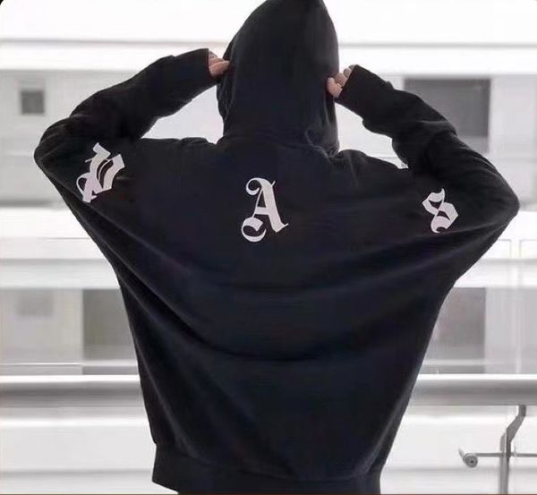 

men's hooded sweatshirt men's designer sweaters alphabet hooded angel hoodie loose lovers pa jumper women's hoodie oversized, Black