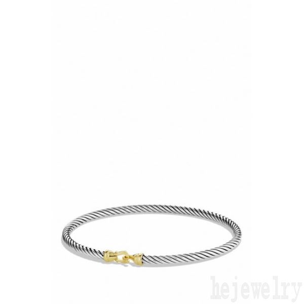 

classics dy cable cuff bangle womens ball type hand opening bracelets designer for women wire yellow cjewelers classical bracelet men twiste, Golden;silver