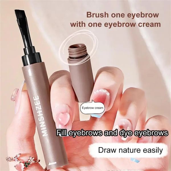 

2 in 1 eyebrow pencil eyebrow cream multifunctional waterproof sweat-proof makeup removal eyebrow enhancers
