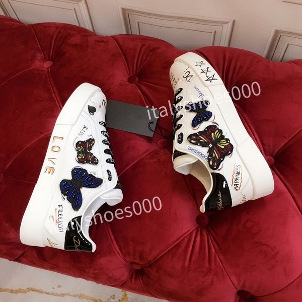

2023new designer women travel leather lace-up sneaker fashion lady running letters woman shoe flat printed gym sneakers, Black