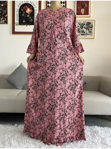 

ethnic clothing african dashiki long sleeve loose cotton waist elegant women abaya long dress summer maxi casual loose dresses vestidos 2303, Red
