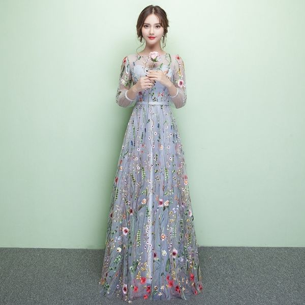 

party dresses bride party dress oriental womens cheongsam chinese style elegant long qipao luxury wedding robes clothes vestido xs-xxxl 2303, White;black