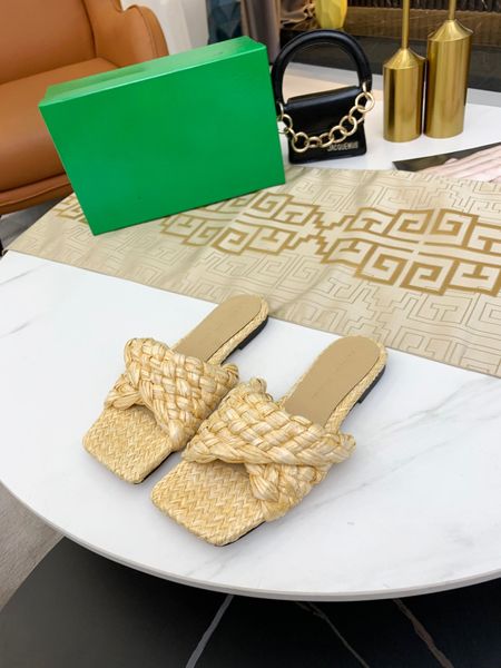 

2021 blooms print canvas slippers embroidery designers women slides sandals floral brocade flip flops striped beach leather flower slipper l, Black