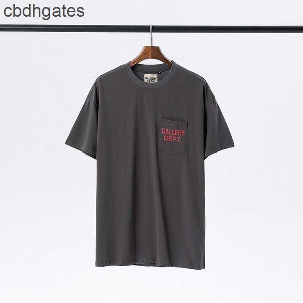 

short-sleeved summer american shirts 2023 brand dept shirt fashion galleryes mens men's t women's r3j2, White;black