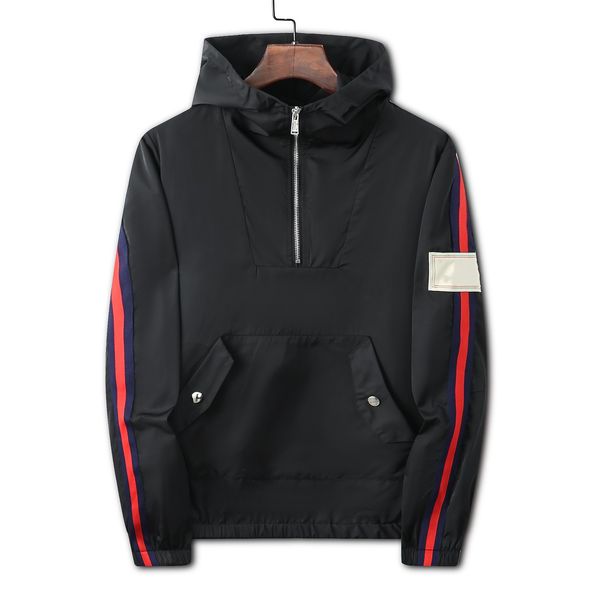 

men jacket coats designer mens superior quality jacket windproof casual windbreaker outdoor golf fashion outerwear short coat mens black par, Black;brown