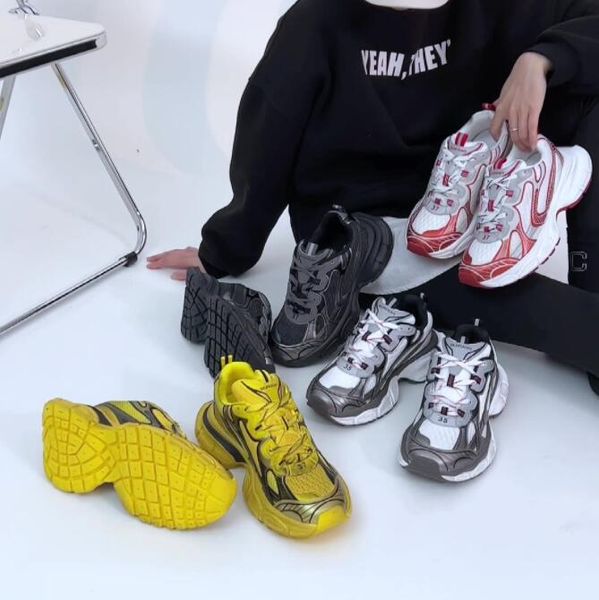 

designer 3xl sneaker shoes women mens paris track 9.0 trainers retro platform trainers black white mesh comfortable nylon sneakers chunky me