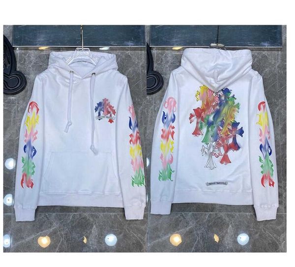 

mens hoodies designer winter sweatshirts hoodie long sleeve zipper jacket loose coat hooded hoody men woman hip hop chromees 11 12 8jm8, Black