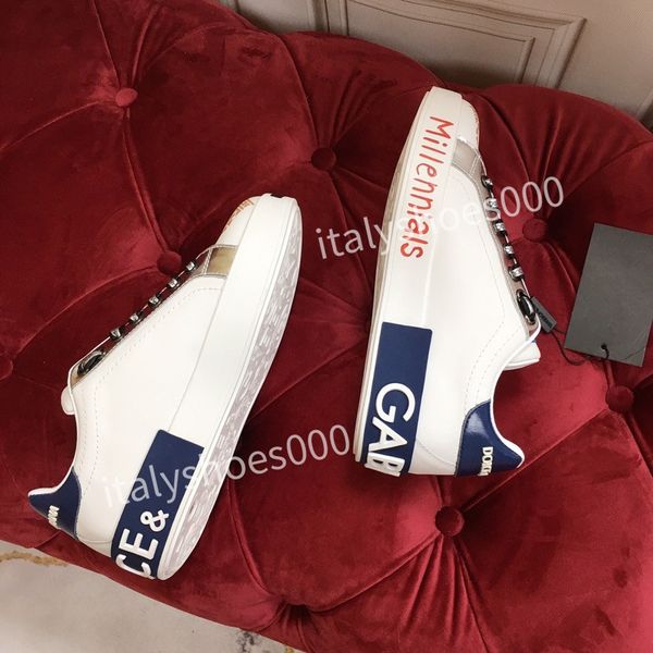 

platform sneakers designer casual shoes red flat women men fashion luxury loafers spikes party flat big size leather vintage trainers, Black