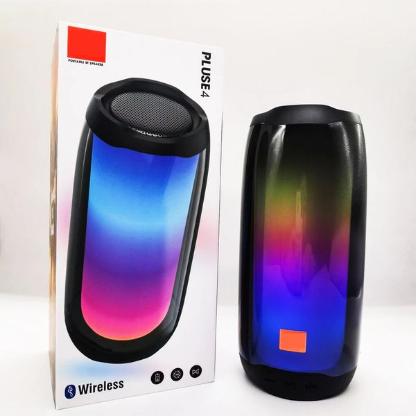 

2023 pulse 4 bluetooth speaker wireless waterproof portable pulse 4 deep bass stereo sound led light