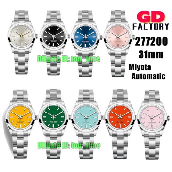 

9 styles watches gdf 904l 277200 31mm miyota 8215 automatic womens watch sapphire pink dial stainless steel bracelet ladies sports wristwatc, Slivery;brown