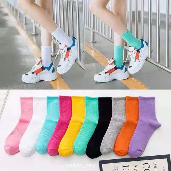 

socks women men socks female male brand short cotton sock embroidery soks spring summer sox 10 color, Black