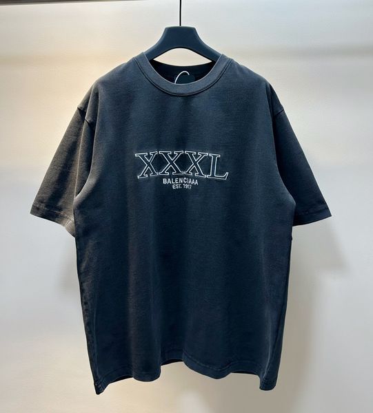 

men's plus tees & polos round neck embroidered and printed polar style summer wear with street pure cotton 2d1s, Black;brown