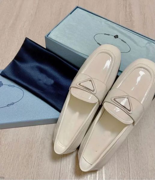 

brand-fashion monolith triangle loafers shoes brushed leather white black sneakers lady oxford walking party dress comfort footwear eu35-41