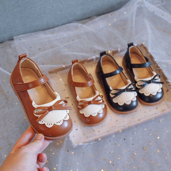 

flat shoes cute flower bordered children  runway performance toddler pretty princess baby girl shoes maryjanes f07243 p230314, Black;grey