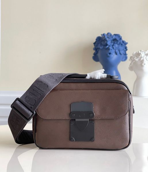 

s lock mens designer messenger bag black embossed monograms shoulder courier handbag designers luxurys cross body