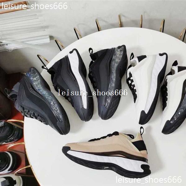

designer sneaker men women reflective casual shoes genuine leather sneakers party velvet calfskin mixed fiber shoe 02, Black