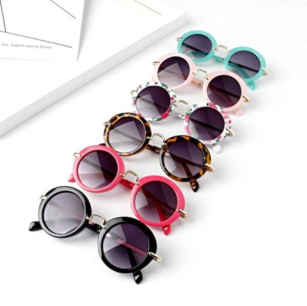 

boys summer sunglass girls round kids sunglasses child outdoor glasses baby vintage eyeglasses children beach sunblock a7857, Blue