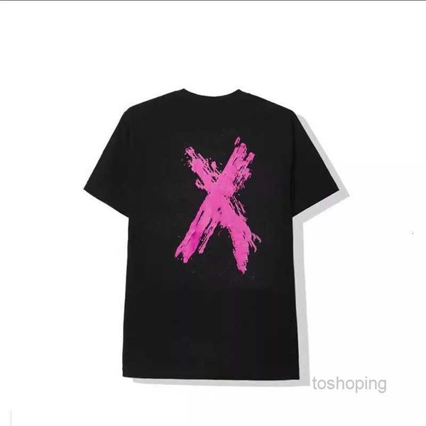 

men's t shirts fashion anti social club cross print t-shirt casual couple short8, White;black