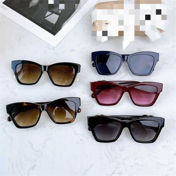 

sunglasses 2023 new xiaoxiangjia cat's eye plate diamond rimmed star net red same proof sunglasses 71438, White;black