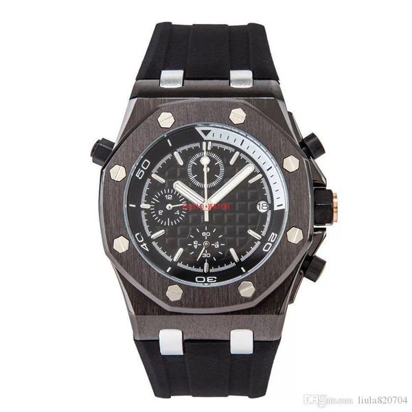 

2021 crime premium clock watch date men or women diving watch professional sports diving watch15274z, Slivery;brown