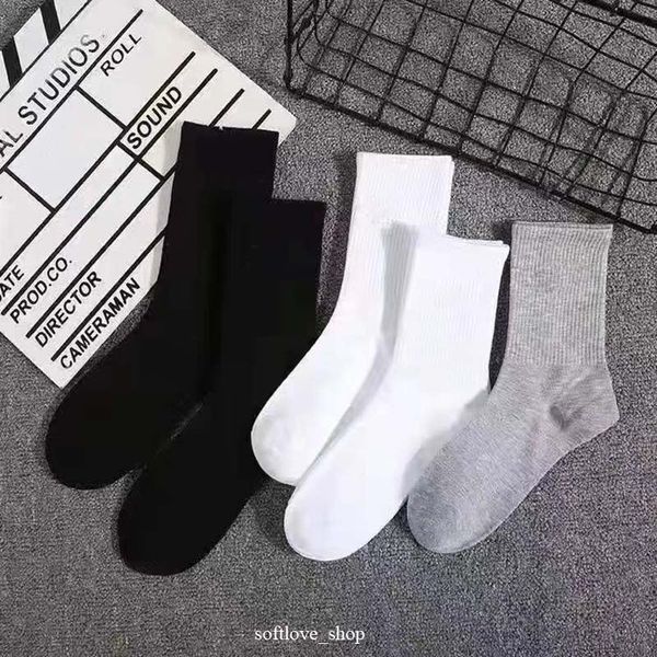 

wholesale socks men's women stockings pure cotton 10 colors sport sockings letter nk, Black
