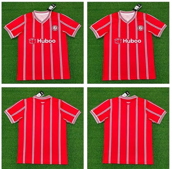 

22 23 bristol city soccer jerseys 2022 2023 home red away blue the robins paterson wells weimann camisetas de futbol football shirts uniform, Black;yellow