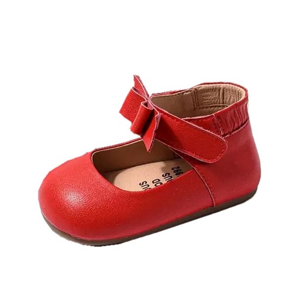 

first walkers 12-15.5cm brand little princess red leather shoes for party wedding solid ankle boots shoes for 0-3years kids girls baby walke