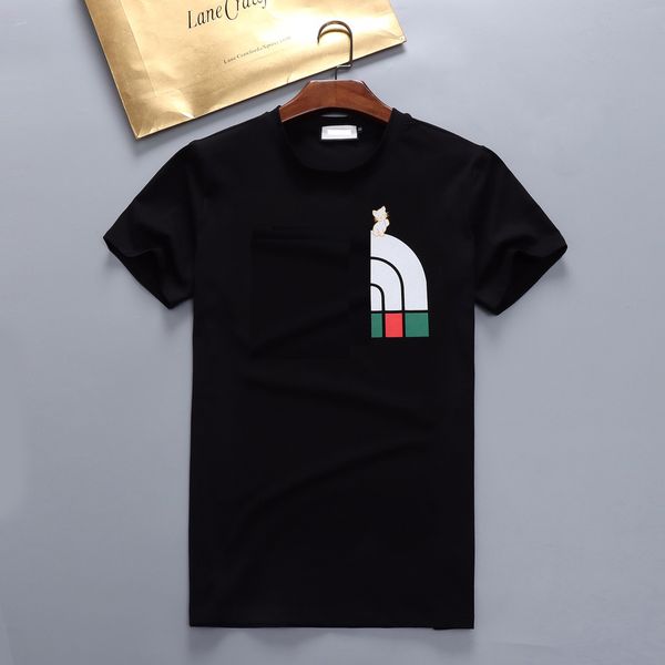 

ss 2023 men's t-shirts and women's shirts &t-shirts new t-shirts flocking three-dimensional cartoon bear letters embroidery loose, White;black