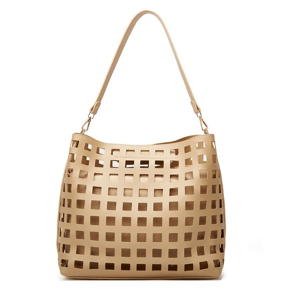 

hbp fashion composite bag women's handbag with checked hollow design shoulder bag