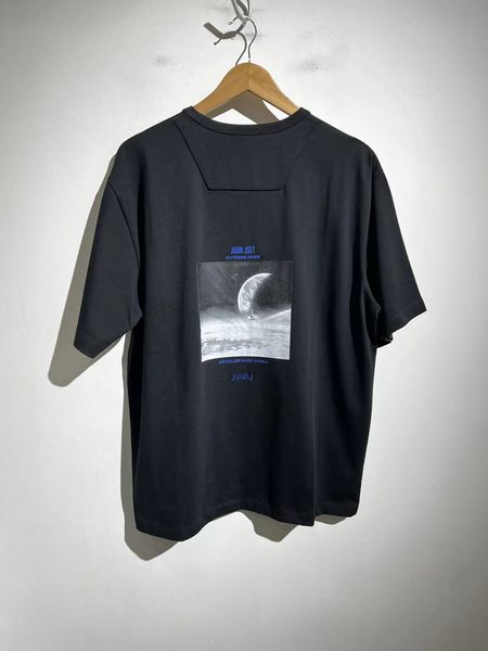 

jun t-shirt men women 1:1 moon order printing jun short sleeved shirt, White;black