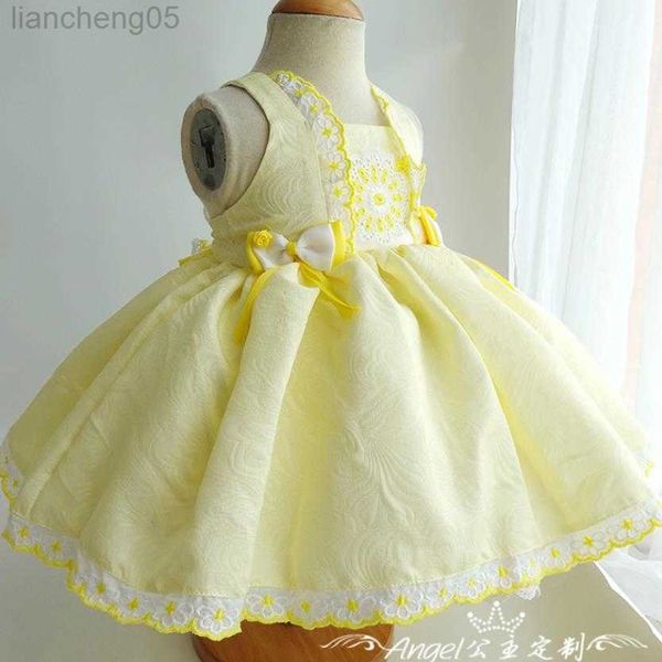 

girl's dresses miayii baby clothing spanish vintage lolita ball gown lace stitching birthday party easter cute princess dresses for gir, Red;yellow