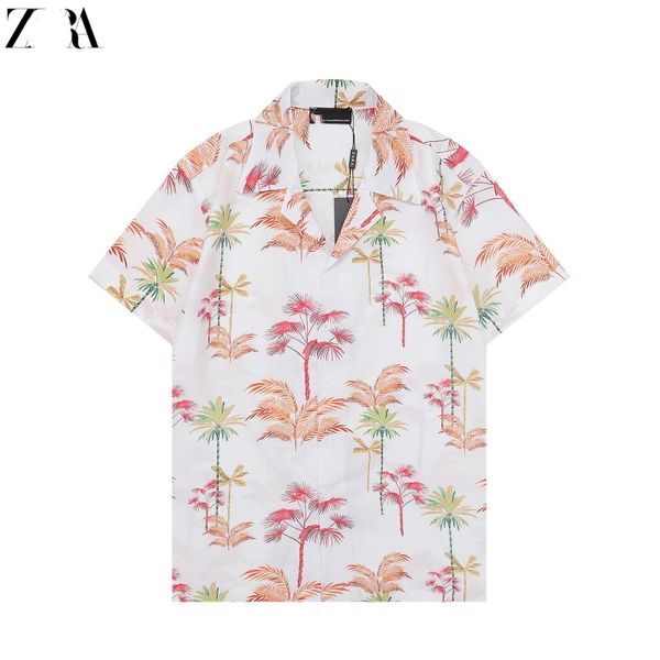 

men's casual shirts spotted pattern wacko maria hawaiian shirt men women t-shirt beach tees oversized cx1, White;black