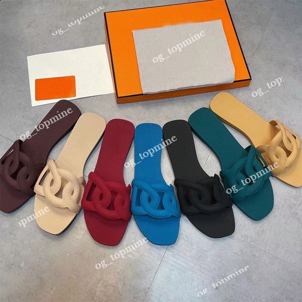 

luxury women sandal classic solid color black red blue soft comfortable loafers beach slippers shoes open-toe sandals flip-flops light ladie