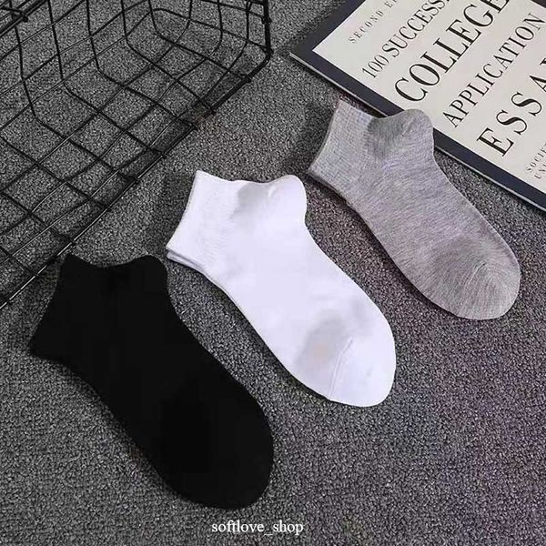 

mens socks wholesale sell at least 10 pairs classic women men letter breathable cotton sports ankle sock elastic no need to wait spot delive, Black