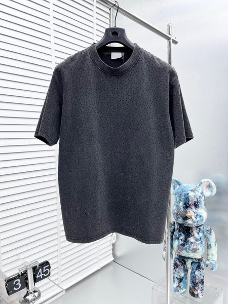 

men's plus tees & polos round neck embroidered and printed polar style summer wear with street pure cotton 221s, Black;brown