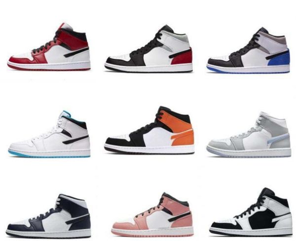 

jumpman 1 1s basketball shoes men women mid dark mocha hyper royal chicago obsidian unc white lucky green outdoor sports trainers sneakers