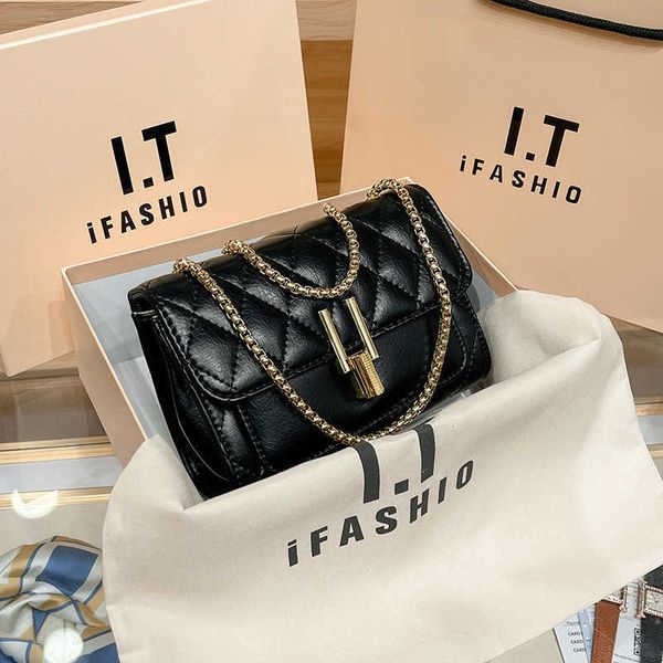 

bag 2022 new fashion leather women's bag rhombic chain bag crossbody bag 2020 fashion versatile shoulder bag