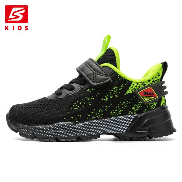 

sneakers baasploa kids running fashion tenis children casual shoes breathable mesh boys girl lightweight sports 230313, Black;red