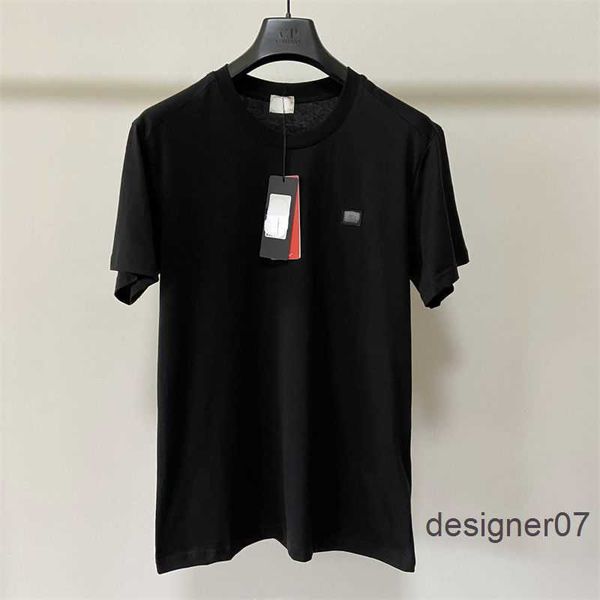 

men's t-shirts high end cp shir summer mens coon round neck designer shor sleeved shir casual loose trend, White;black