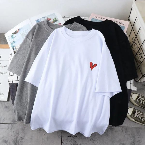 

women's t-shirt large size 6xl 150kg summer t shirts cotton short sleeve o neckheared print women big t shirt women tees loose for wom, White