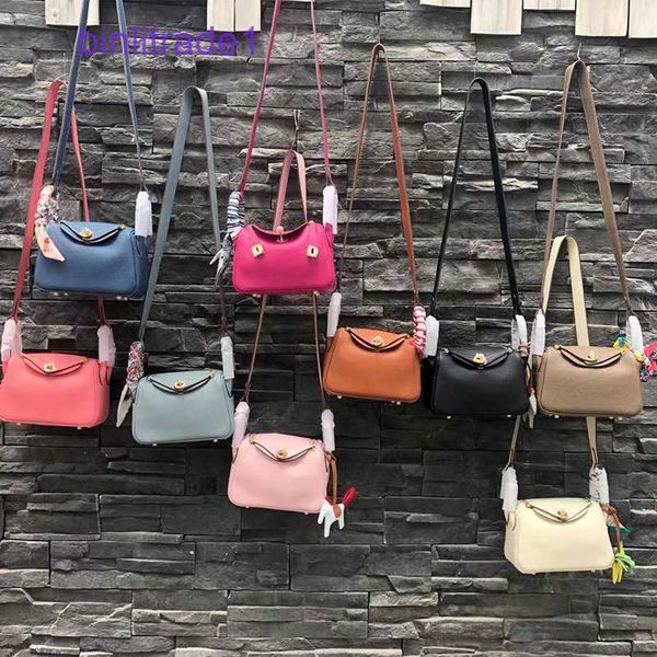 

designer original 2023 new lindys bag mini pillow leather layer cowhide women's single shoulder cross-body portable doctor of sale