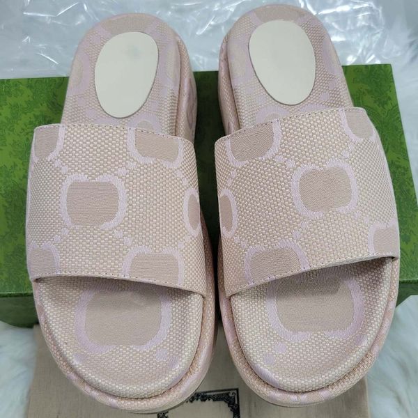 

casual shoes sandals slippers women's men's luxury designer sandal lady slides platform wedge rainbows summer slipper for ladies b, Black