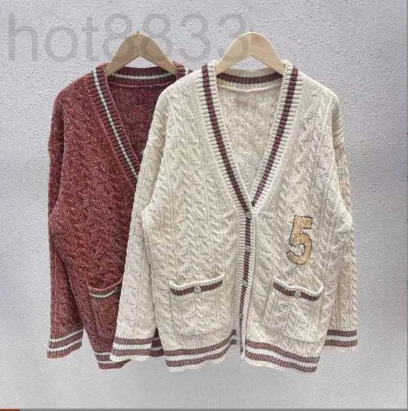 

women's sweaters designer milan runway brand same style sweater long sleeve v neck striped pullover womens lebo eusv, White;black