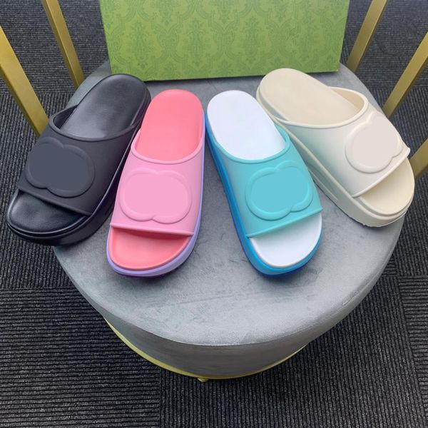 

2022 designer women slipper summer beach slides waterfront flat sandals jod, Black