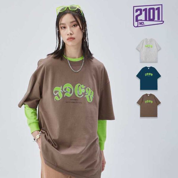 

men's t-shirts vunc men's | 2022 summer new american high street hip-hop oversize cotton fashion brand short sleeve t-shirt, White;black