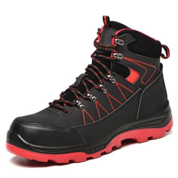 

new men motorcycle boots military boots men winter ankle lightweight shoes men pu leather waterproof lace up spring casual non slip men safe